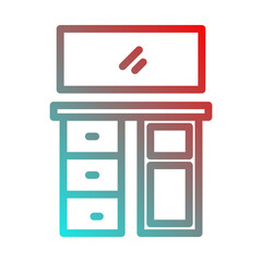 cupboard with mirror icon