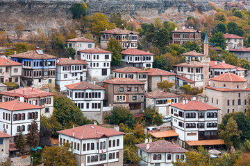 safranbolu / turkey. September 12, 2020. old historical ottoman houses, restored shape