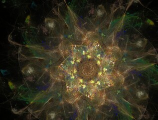 Imaginatory fractal abstract background Image