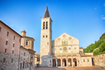 Fototapeta na wymiar Spoleto Cathedral, religious building