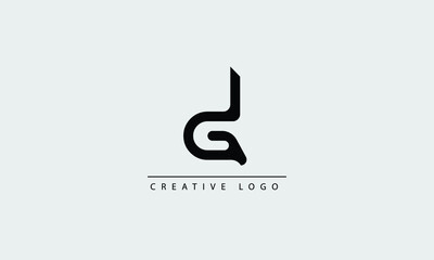  DG GD Abstract initial monogram letter alphabet logo design