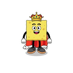 Mascot Illustration of sponge king
