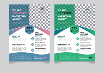 creative corporate business marketing agency flyer leaflet design