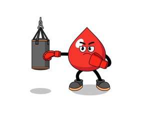 Illustration of blood boxer