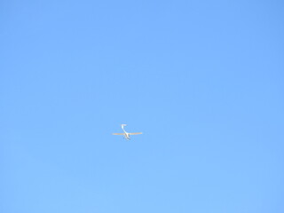 light airplane in the air