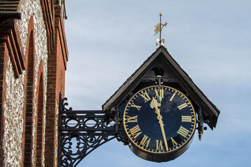 St Michael's Church Hall Clock - High Street, Lewes, UK © Paul