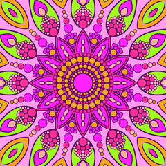 mandala pattern flower