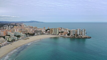 bord de mer à marina d'or, au nord de valencia en Espagne dans la commune d'Oropesa del mar