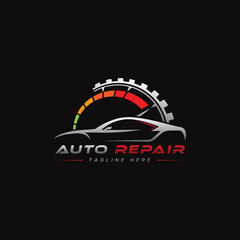 Auto repair car service logo