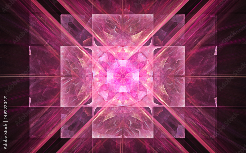 Aufkleber digital illustration abstract image generated fractal background image wallpaper pattern of various 