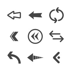 Arrow icons set. Vector Arrows collection.