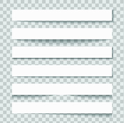 Obraz premium Realistic sticky notes isolated with real shadow