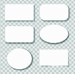 Realistic sticky notes isolated with real shadow