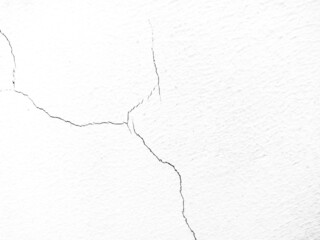 Obraz premium Cracked white wall, concrete wall texture.
