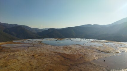 Canales prehispánicos Hierve el Agua Oaxaca