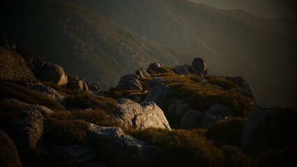 Sunset on the mountains
