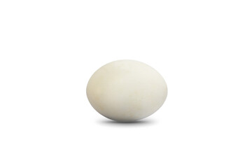 Natural White egg on white background. Clipping Paths.