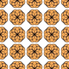 Ethnic oriental mandala. Repeating floral patterns. Background for albums, scrapbooking, art objects, crafts, fabrics, advertising, blogs, screensavers for mobile devices. Seamless mandala.