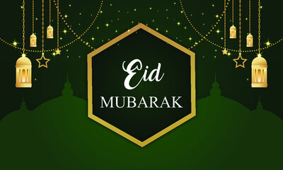 Creative eid mubarak Banner design 