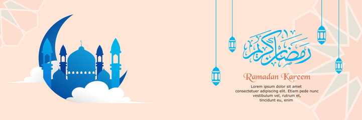 banner design with ramadan theme