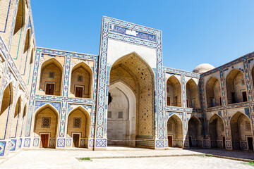 Fototapeta na wymiar Ulugbek madrasah in Bukhara, Uzbekistan, Central Asia