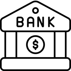 banking outline icon