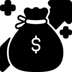 profit glyph icon