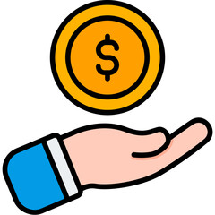 payment filled outline icon