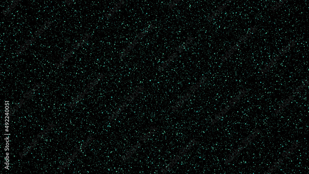 Poster abstract flight through stars and blue nebula in space. exploration of the galaxy through outer spac