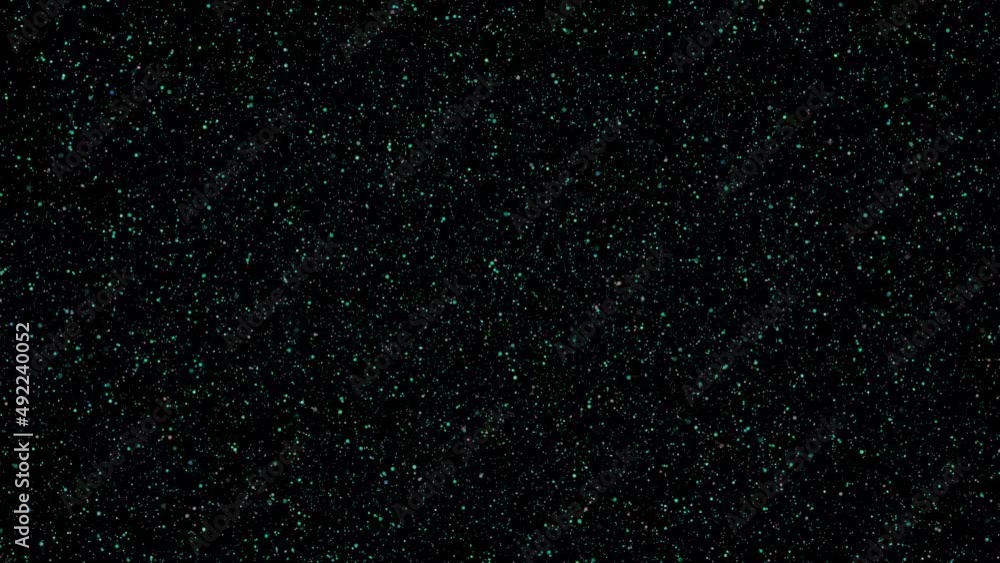 Poster abstract flight through stars and blue nebula in space. exploration of the galaxy through outer spac