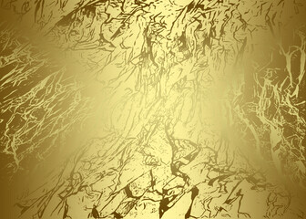 Golden Abstract  decorative paper texture  background  for  artwork  - Illustration