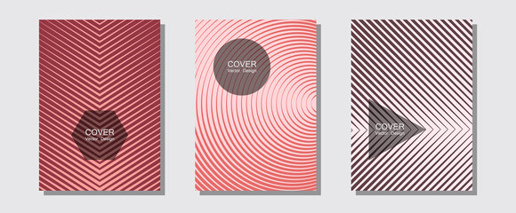 Halftone flat patterns abstract vector set.