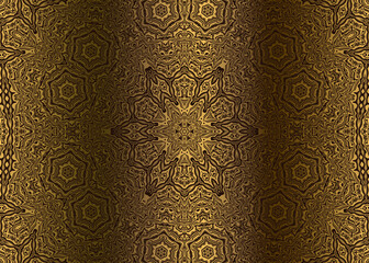 Golden Abstract  decorative paper texture  background  for  artwork  - Illustration