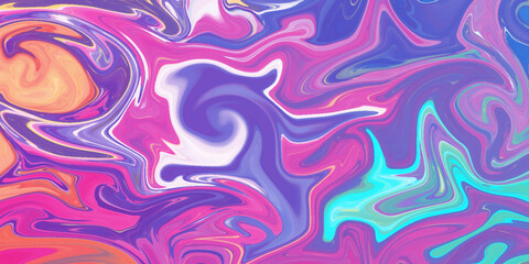 Abstract painted colorful liquid marble texture background. Background with abstract swirling paint effect. Abstract paint color background. Exoplanet cosmic sea pattern, paint stains.