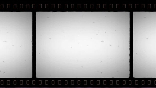 IMAX Film Frame with Sprocket Hole and Noise, Dust, Hair, Scratches on Old Damaged Film Seamless Texture. for Retro Vintage Effects with Digital Video. Retro Footage Look. Opacity or Screen Mode Usage