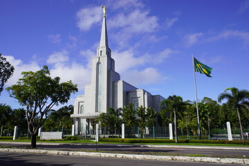 Obraz premium Church in Manaus, district of Ponta Negra, Amazonas - Brazil. 