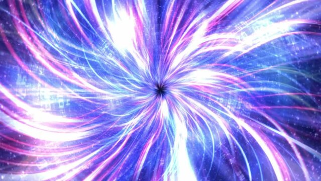 Abstract Cyberspace Animation Background, Loop
