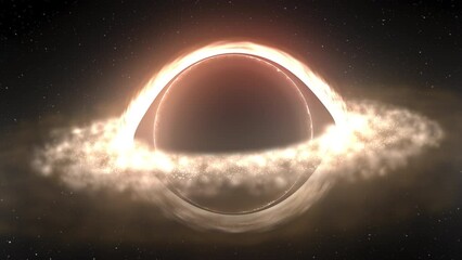 Blackhole or wormhole in space - Powered by Adobe