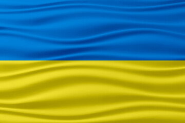 The national flag of the country Ukraine