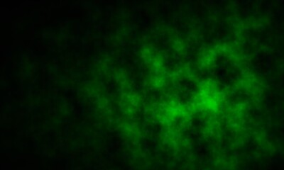 Green smoke on dark background