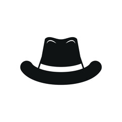 Fedora Hat Vector Illustration Isolated on White Background.