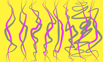 illustration of abstract wavy lines