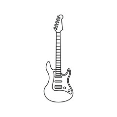 Naklejka premium Guitar icon vector. music sign. vector illustration