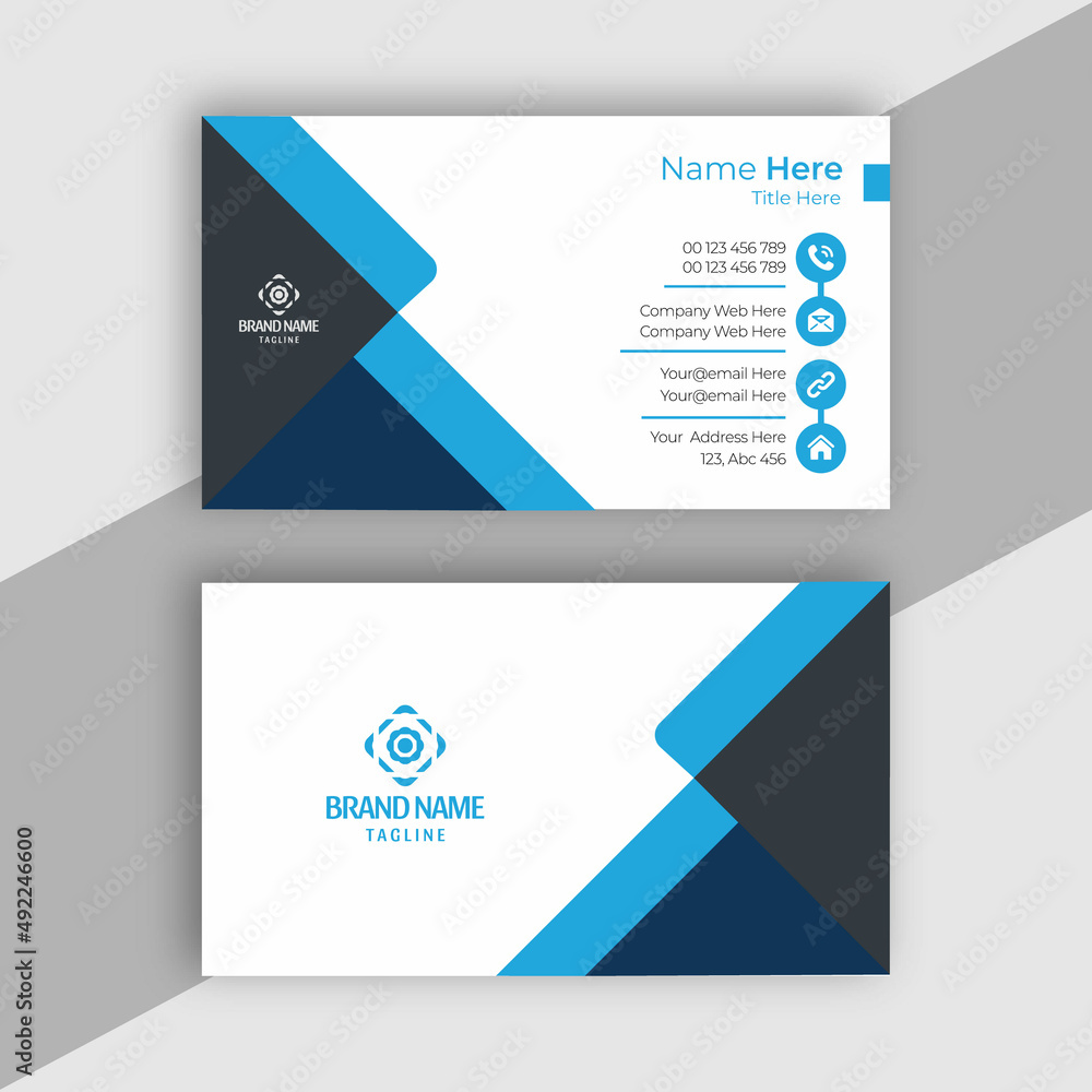 Wall mural corporate business card, modern, minimal, creative, unique, stylish