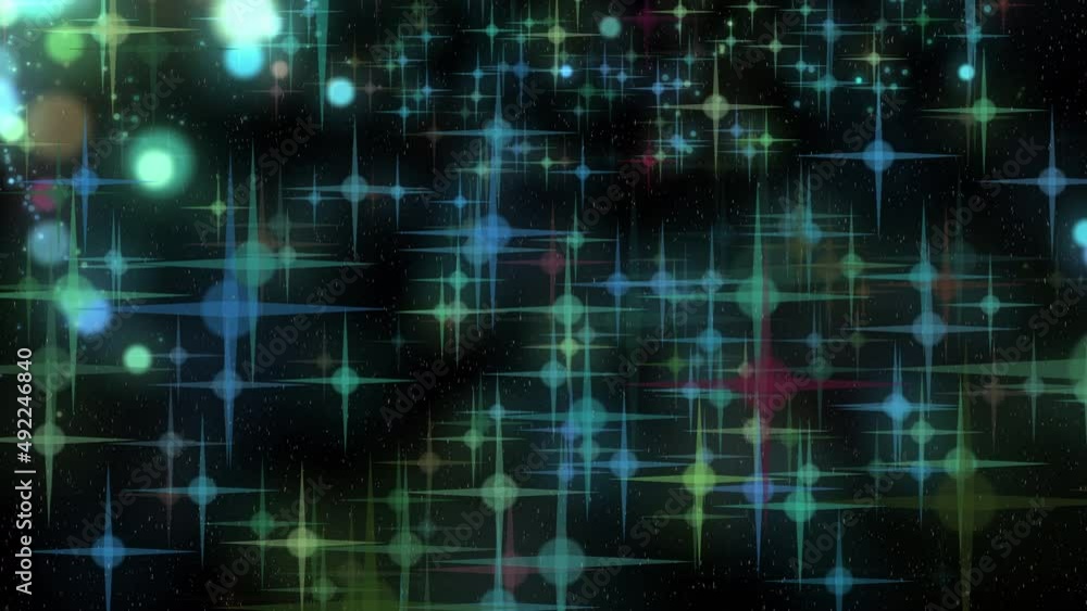 Canvas Prints futuristic flight of shimmering particles in the rays of the sun, similar to stars in outer space. i