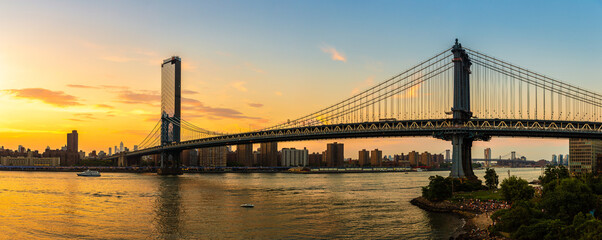 Manhattan Bridge in New York, NY, USA