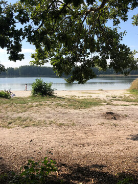 Gorinsee, Sch&ouml;now, Bernau, Barnim, Sandstrand, Sommer, Erholung, Brandenburg