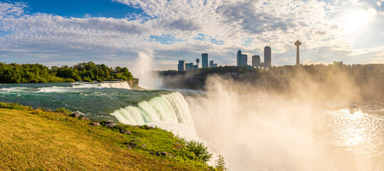 American falls at Niagara falls