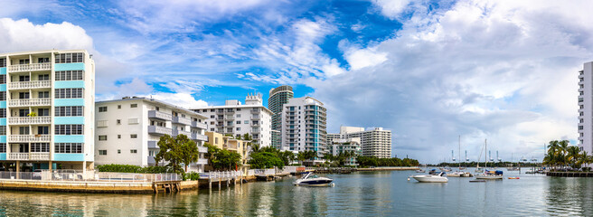 Residential buildings in Miami Beach