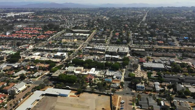 Encinitas, California, Amazing Landscape, Aerial Flying, Pacific Coast